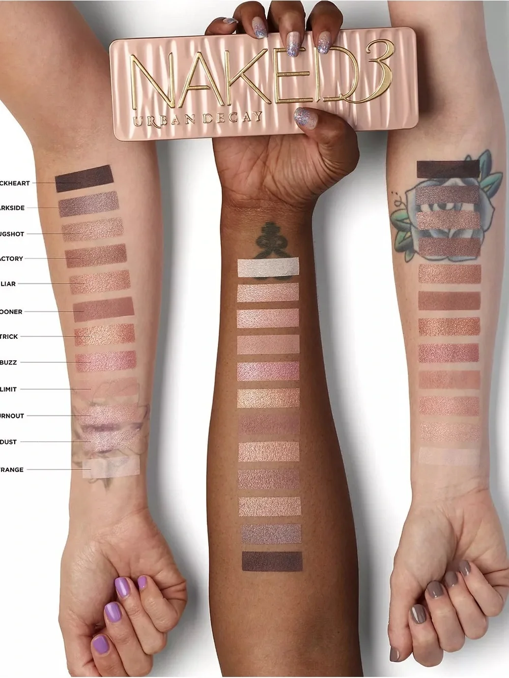 URBAN DECAY NAKED 3 SOFT PINK EYESHADOW PALETTE